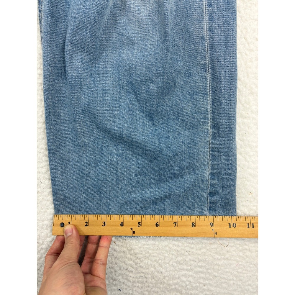 Ceros Wide Leg Ripped Distressed Jeans Women's 29 Blue High Rise Denim Pants - Picture 10 of 14